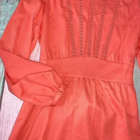 Vintage long sleeve maxi dress - Picture 3 of 11